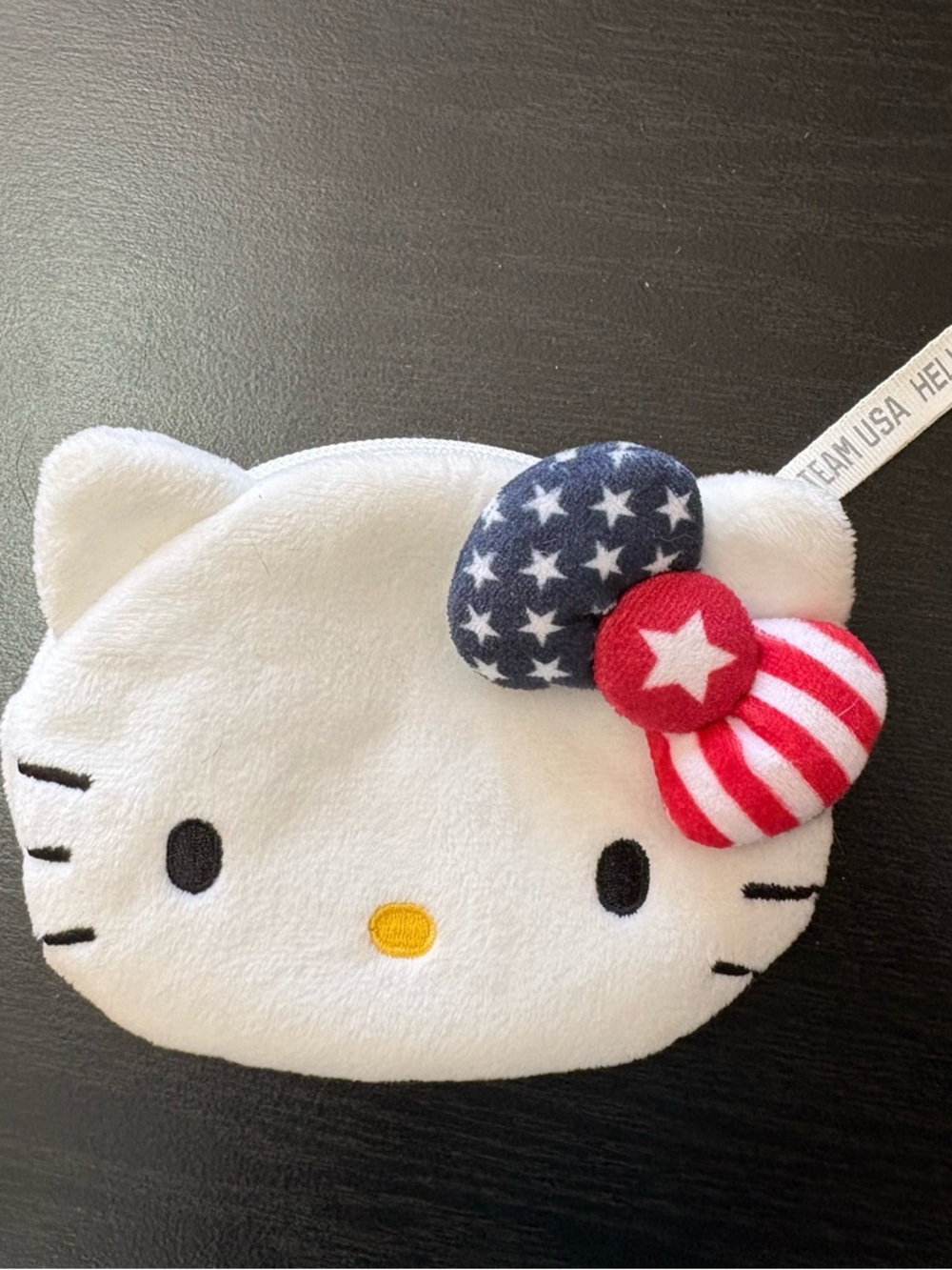 Hello Kitty Sanrio Team USA Olympic Plush Wristlet Coin Purse Wallet